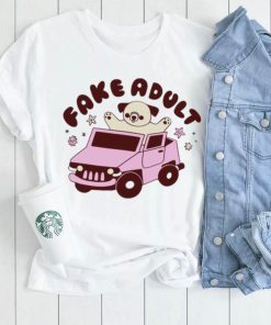 Dog riding car Fake adult shirt