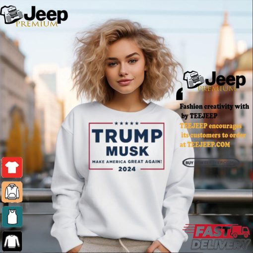 Dogedesigner Trump Musk Make America Great Again 2024 Shirt