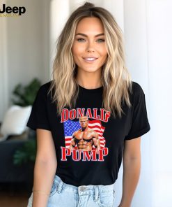 Donald Pump Muscle Flag American T Shirts