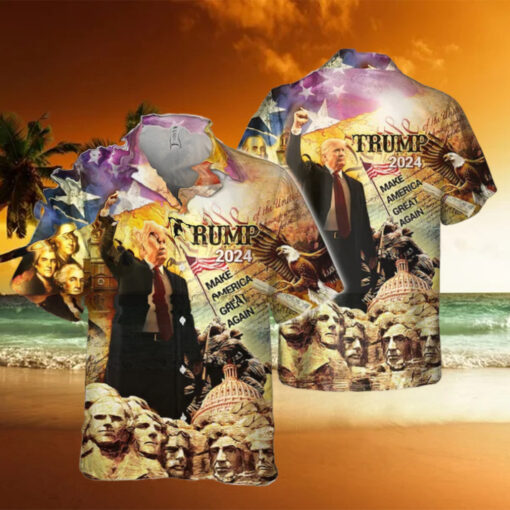 Donald Trump 2024 American Tropical Hawaiian Shirt