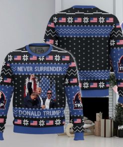 Donald Trump Never Surrdender Ugly Sweater