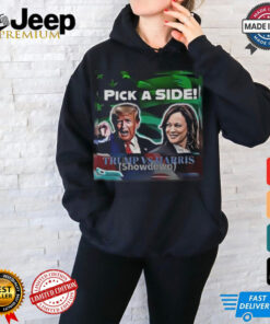 Donald Trump Vs Kamala Harris Showdown Pick A Side Poster t shirt