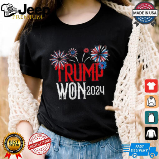 Donald Trump Won 2024 Election Inauguration T Shirt