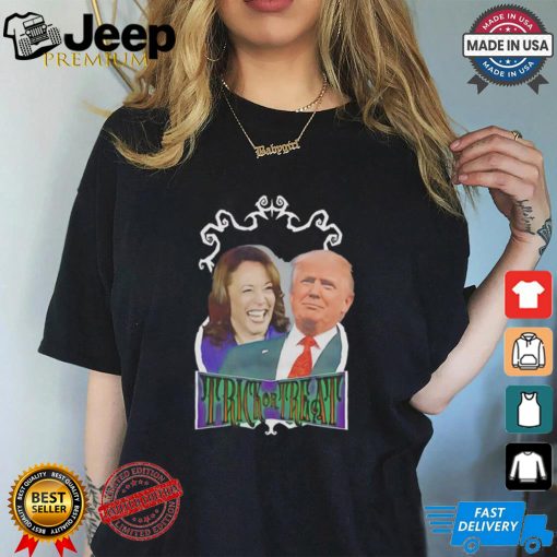 Donald Trump and Kamala Harris trick or treat Halloween shirt