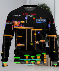 Donkey Kong And Mario Ugly Christmas Sweaters