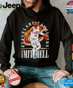 Donovan Mitchell Cleveland Cavaliers NBA basketball shield vintage shirt