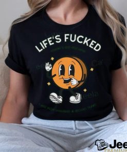 Doublecrossclothingco Merch Life’s Fucked There’s No Escape I Am Not Having A Good Time T Shirt