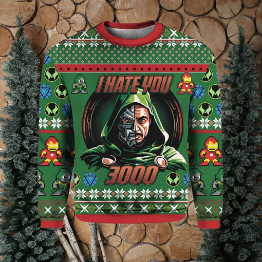 Dr Doom I Hate You 3000 Ugly Christmas Sweater