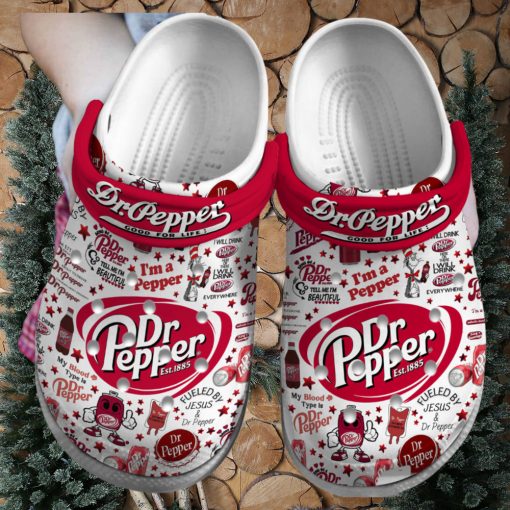 Dr Pepper Drink Crocs Crocband Clogs Shoes Comfortable For Men Women and Kids – Footwearelite Exclusive