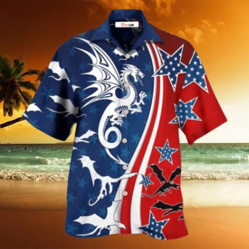 Dragon Independence Day America Hawaiian Shirt