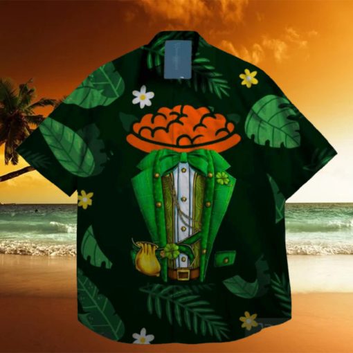 Drink Beer Lucky LePrechaun St. Patrick day Hawaiian Shirt handmade