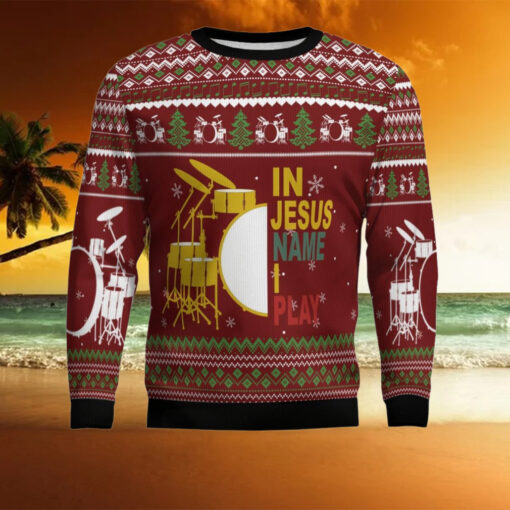 Drum I Play Ugly Christmas Sweater