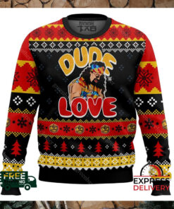 Dude Love Mick Foley Ugly Christmas Sweater