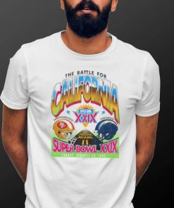 Dueling the battle for California Super Bowl XXIX San Francisco 49ers vs San Diego Chargers shirt