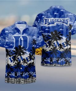 Duke Blue Devils Palms Tree Hawaiian Shirt