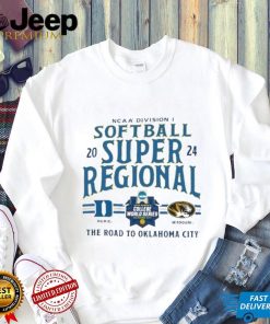 Duke Blue Devils Vs Missouri Tigers 2024 NCAA Division I Softball Super Regional The Road To Oklahoma City shirt