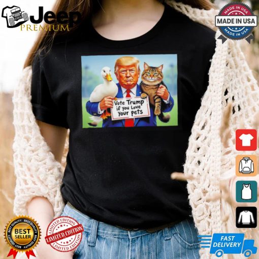 Dump Trump if you love your pets lovers shirt