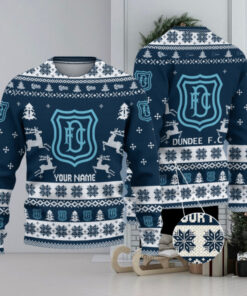 Dundee F.C SPFL Personalized Ugly Christmas Sweater