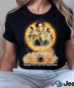 Dune 2 2021 2024 Thank You for The Memories Signatures Shirt