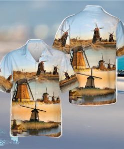 Dutch windmill Hawaiian Shirt Vintage Gift