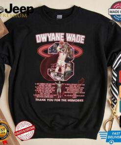 Dwyane wade thank you for the memories shirt