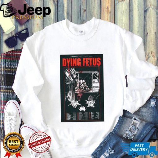 Dying Fetus European Tour 2024 Fall Poster Shirt