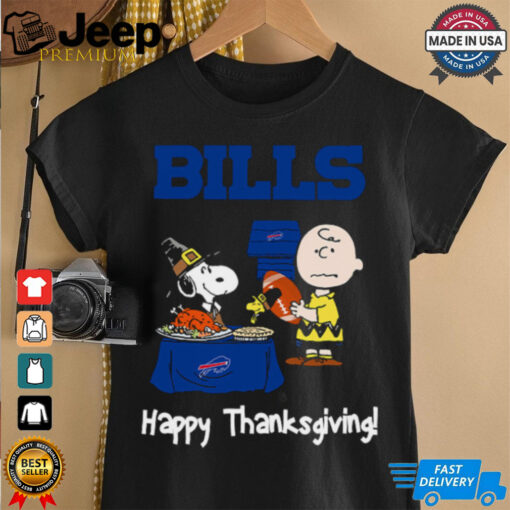 Peanuts Buffalo Bills Football Happy Thanksgiving T Shirt