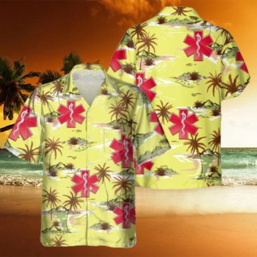 EMT Yellow Hawaiian Shirt Gift Ideas For Summer