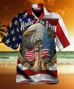 Eagle American Home Of The Free Hawaiian Shirt