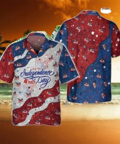 Eagle American Independence Day Twinkle Red And Blue Hawaiian Shirt Style Gift