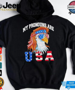 Eagle my pronouns are USA shirt