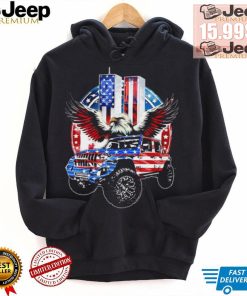 Eagle with Jeep American flag 9 11 2024 shirt