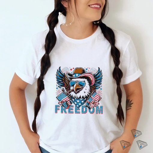 Eagles Cowboy Freedom Us Flag 4th Of July 2024 Shirt