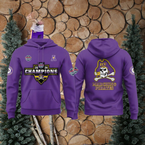 East Carolina Pirates Football Military Bowl Celebration 2024 Purple Hoodie