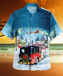 East Haven Connecticut East Haven Fire Department Christmas Hawaiian Shirt