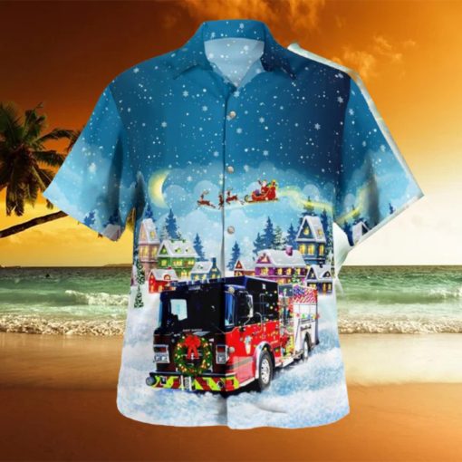 East Haven Connecticut East Haven Fire Department Christmas Hawaiian Shirt