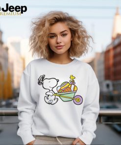 Easter Wagon Snoopy Woodstock shirt