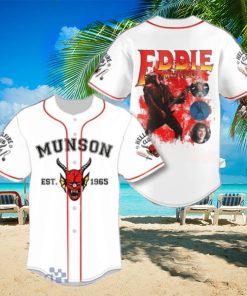 Eddie Munson 1965 Hellfire Guitar Jersey Baseball Shirt Style Gift Shirt