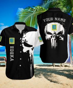 Edeka Modern Logo Brand Hawaiian Shirt Skull Gift Summer Custom Name