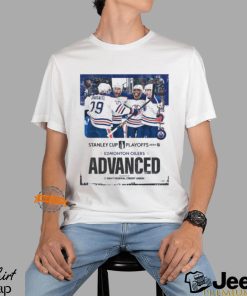 Edmonton Oilers Are The Final Team To Advanced To The Conference Finals NHL Stanley Cup Playoffs 2024 Unisex T Shirt