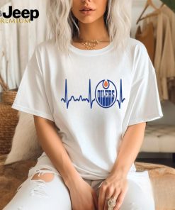 Edmonton Oilers Heartbeat T Shirt, Heartbeat Hockey 2024 Shirt