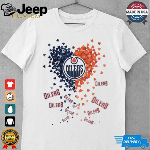 Edmonton Oilers falling heart shirt