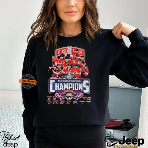 NHL Florida Panthers Stanley Cup Final 2024 Champions T Shirt