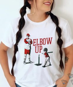 Elbow up baseball shirt