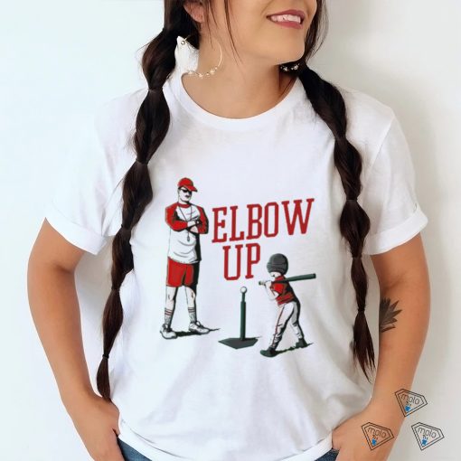 Elbow up baseball shirt