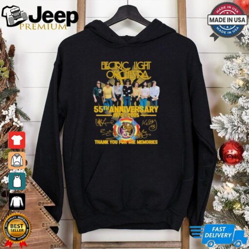 Electric Light Orchestra 55th Anniversary 1970 2025 Thank You For The Memories Signature Shirt