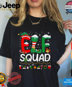 Elf Squad Christmas Family Matching Pajamas Kids Funny Xmas T Shirt