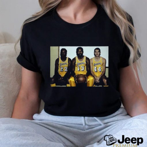 Elgin Baylor, Wilt Chamberlain , Jerry West Lakers Legend Shirt