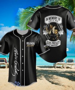 Elvis Presley 88th Anniversary Black Jersey Baseball Shirt Style Gift Shirt