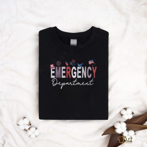 Emergency Department 4Th Of July Usa Emergency Room Nurse T Shirt